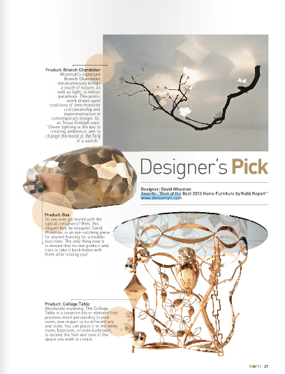 August 2013 | Designer's Pick